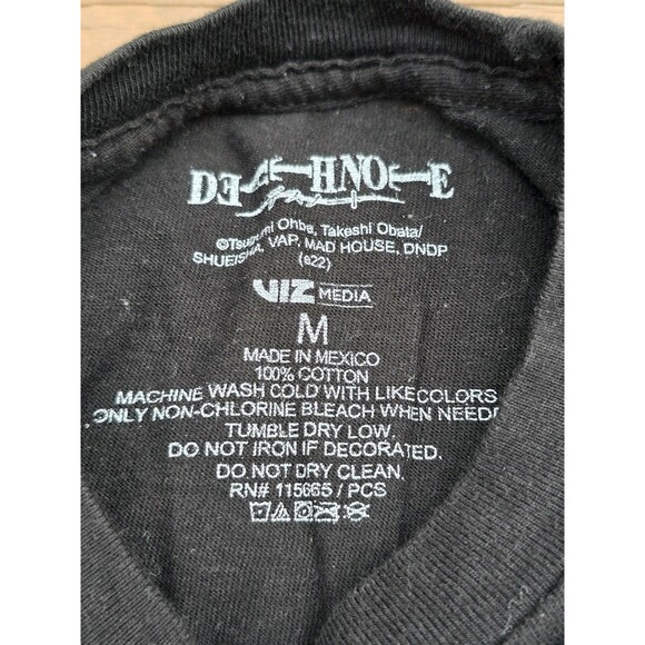 Hot topic Death Note Mens Size M Anime Manga T-shirt Black Blue Orange EUC - Picture 8 of 9
